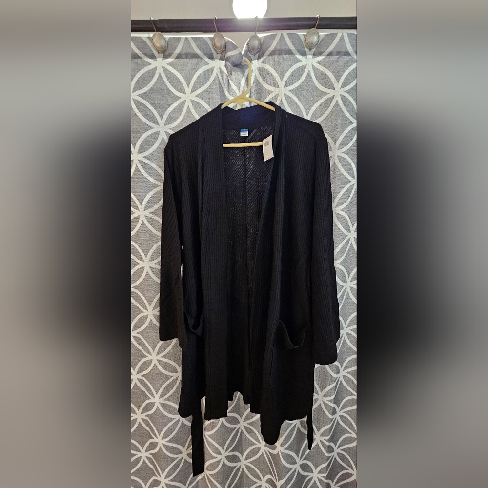 Old Navy Super Soft Black Robe